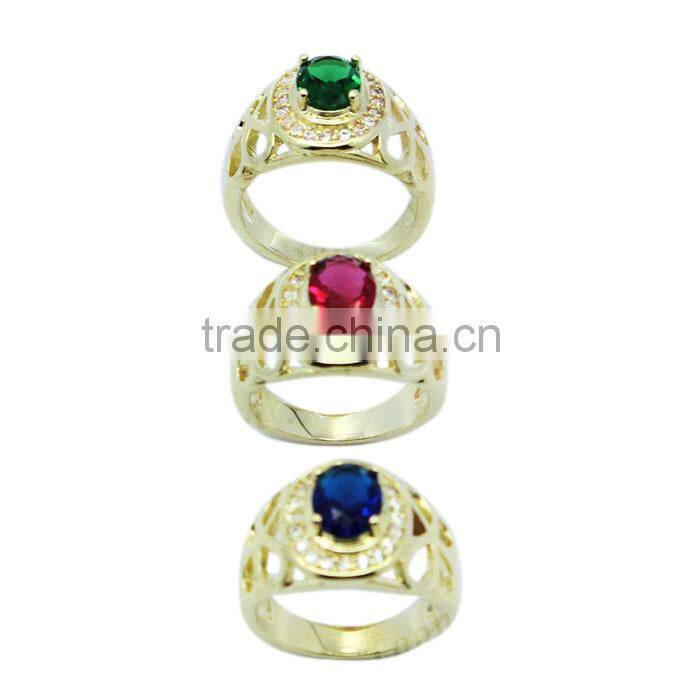 Rings for men with stone brass ring jewelry China wholesale
