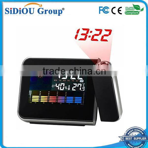 Calendar Thermometer Time Projector Large Screen Digital Weather Station Alarm Clock