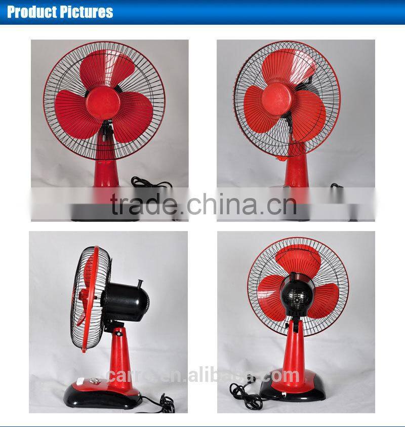 Hot design 12v 12inch electric solar desk fan battery desk fan