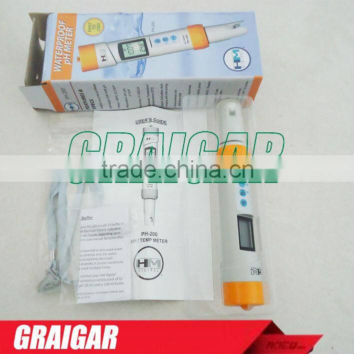 High accuracy HM digital PH-200 Waterproof pH/Temp Meter