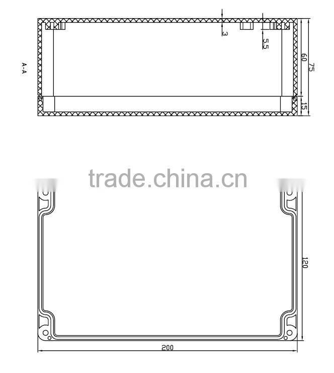 IP67 Waterproof Electronic Plastic Enclosure