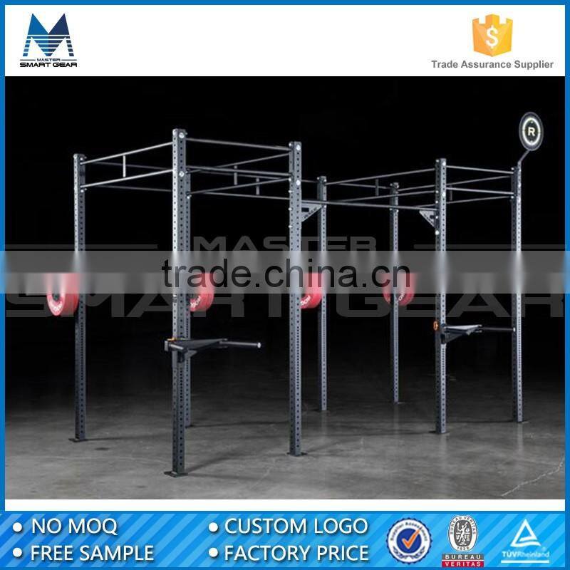 MSG Powder Coated Steel Commercial Gym Free Standing Crossfit Rig with J-Cup