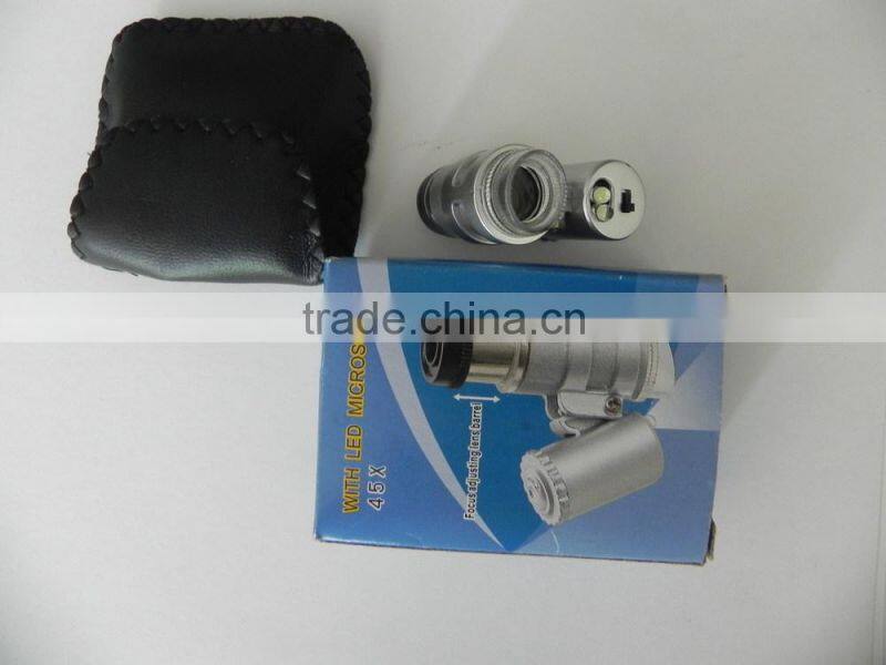 60X led and uv mini iphone pocket microscope use by Mobile Phone