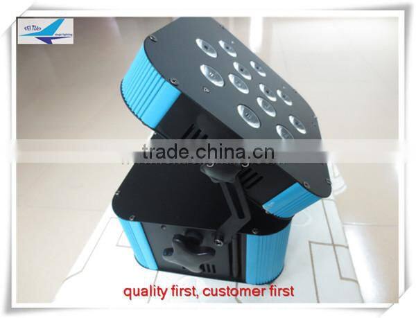 high power disco lighting 12*18W 6in1 dj battery powered led par lights