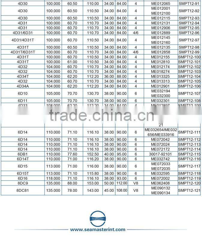 Piston For MITSUBISHI G11B Engine piston OEM MD030312
