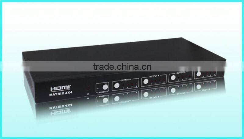 HDMI to Coaxial Matrix Switcher 4by4with IR , RS-232 , TCP/TP, super quality