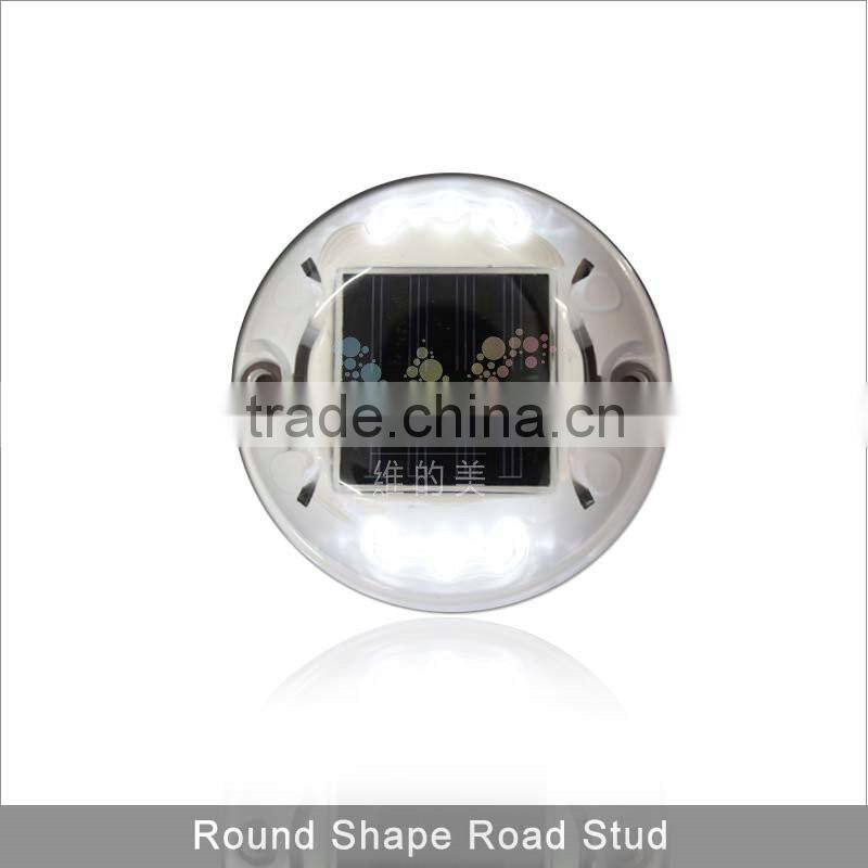 White color high quality Epistar LED 3m reflective glass road stud