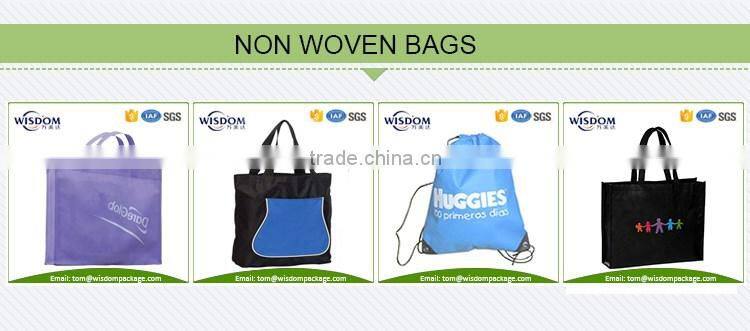 custom silk screen printing chevron non woven gift bag