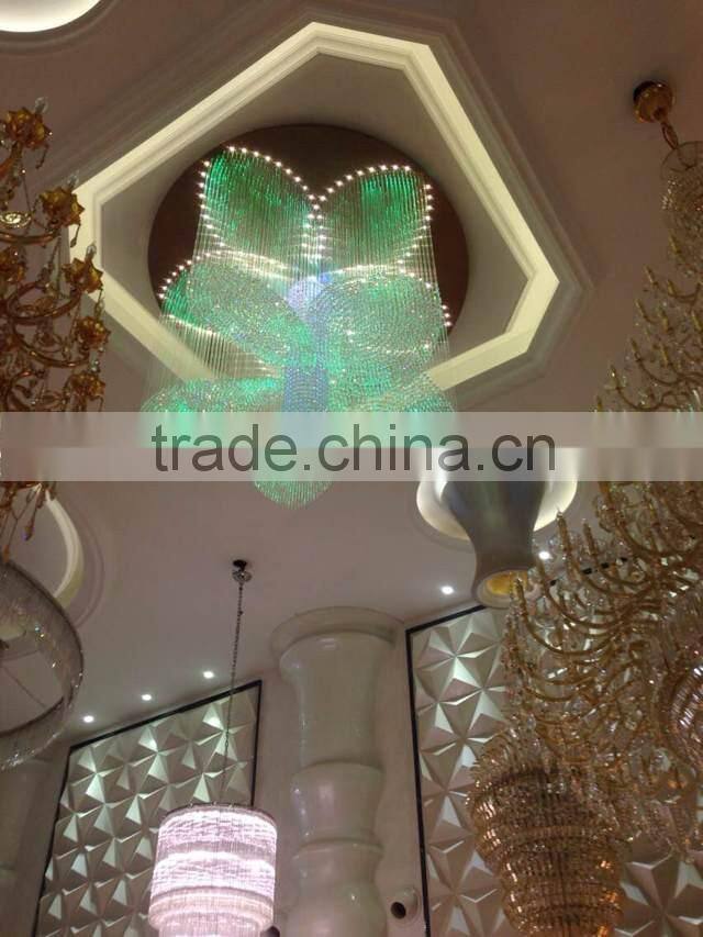 New develop chandelier, unique shape for hotel lobby