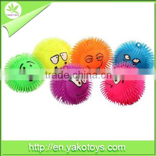 TPR non-phthalate material,ICTI toys,10" light up puffer ball,have all certificates