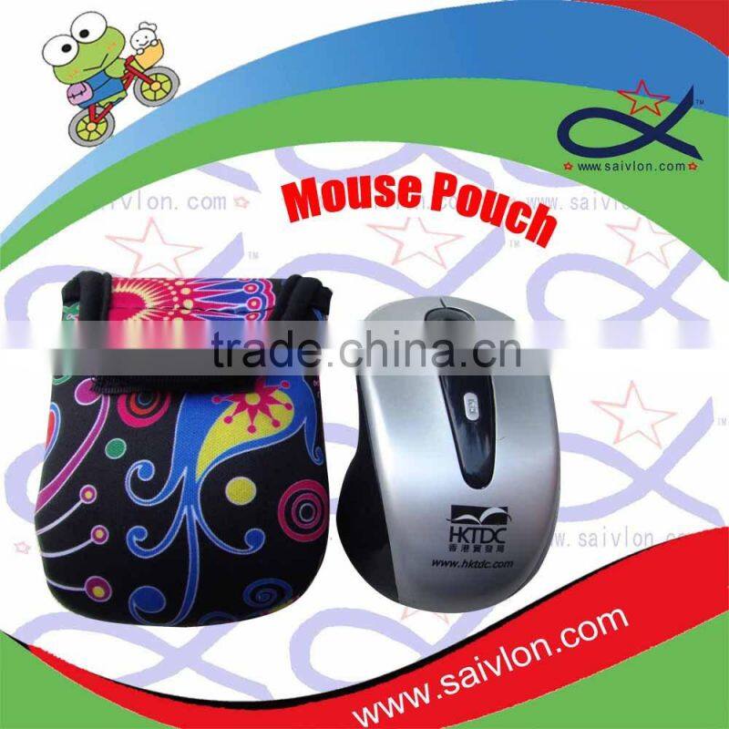 neoprene promotion laptop mouse pouch custom neoprene mouse pouch