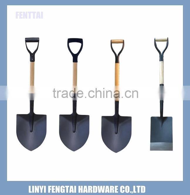 Agriculture Use Shovel with Short Wooden Handle