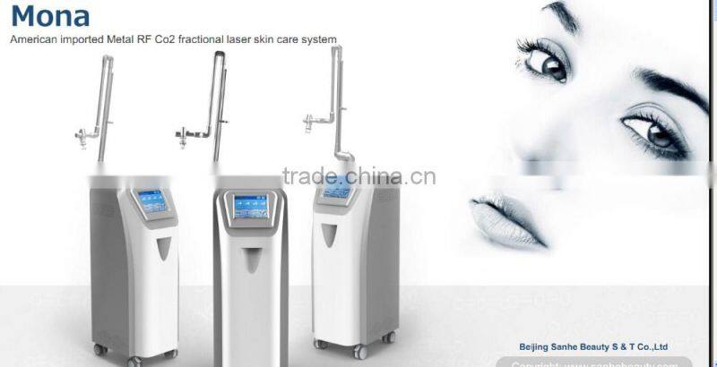 Metal RF Co2 Fractional Laser Skin Care and vaginal tightening/ laser machine coherent laser tube/ fractional co2 laser high ene