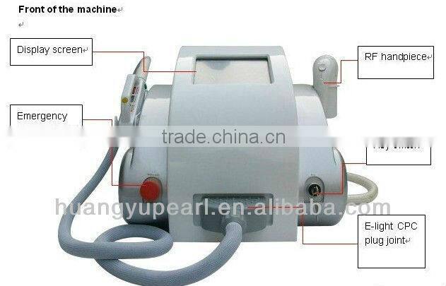 factory wholesale skin tightening e-light with two treatment handles