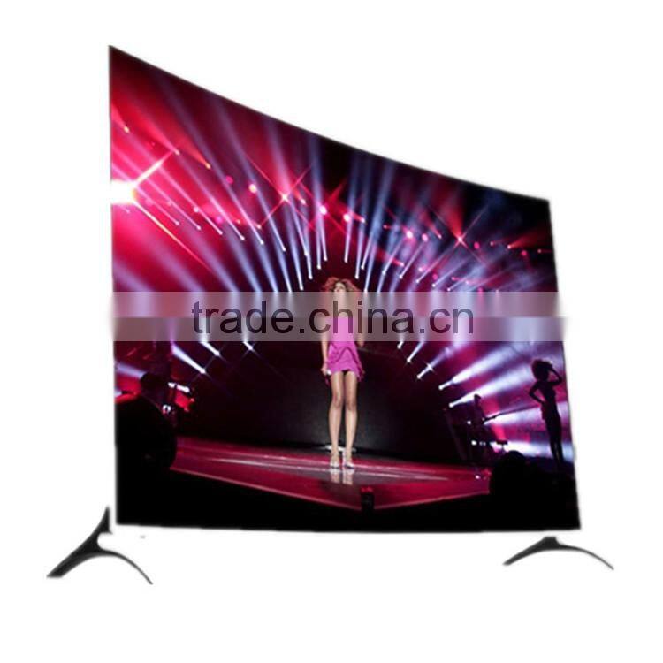 New design wholesale 55 inch led tv with 2160 p 4K curved tv