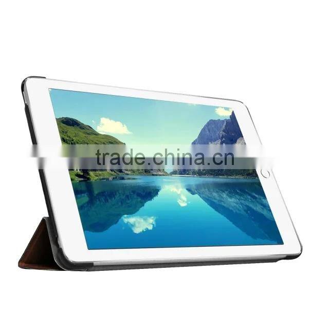 Quality Karst Texture Leather for iPAD MINI 4 MINI4 Leather Case foldable smart case Business Protective case PC+ PU