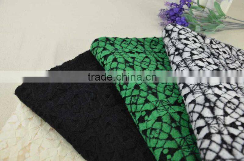 Two color mi brushed spande african lace fabrics