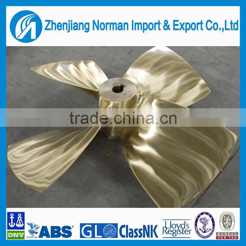 High quality marine 4 blades bronze fixed pitch propeller for sale
