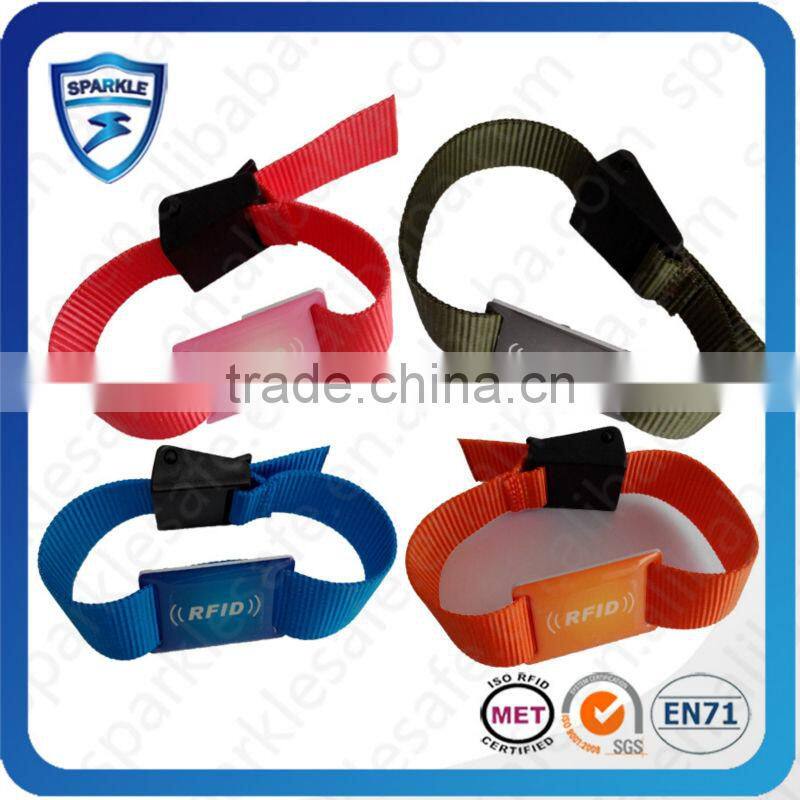 Concert&Party used hf nylon rfid wristband