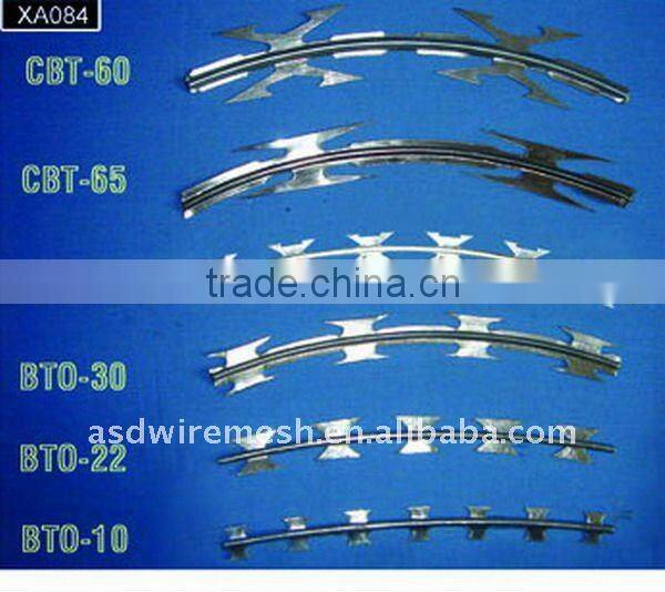 (high quality)Galvinized razor barbed wire(factory)