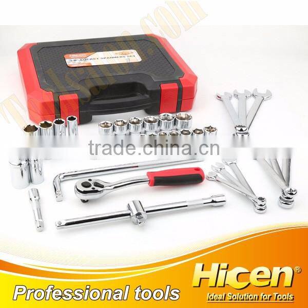 38pcs Spanners and Sockets Set