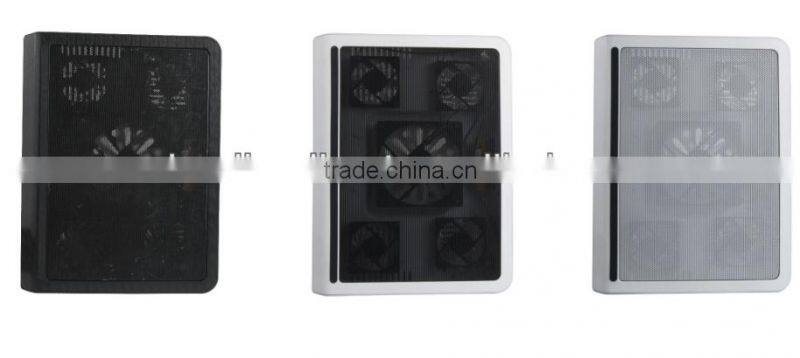 cheap hot selling LAPTOP COOLER COOLING PAD 5 FAN STAND WITH 2 USB HUB FOR 15 17" LAPTOP Notebook