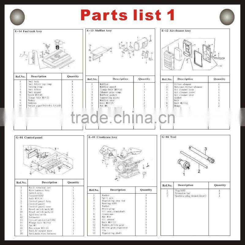 2015 Electric start Generator