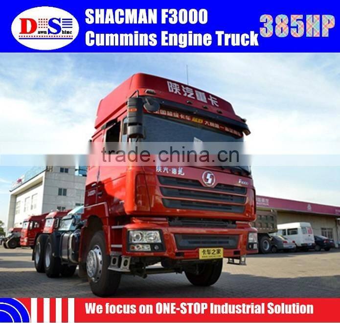 Low Price Shacman F3000 385HP Cummins Engine 6x4 Tractor Truck For Africa