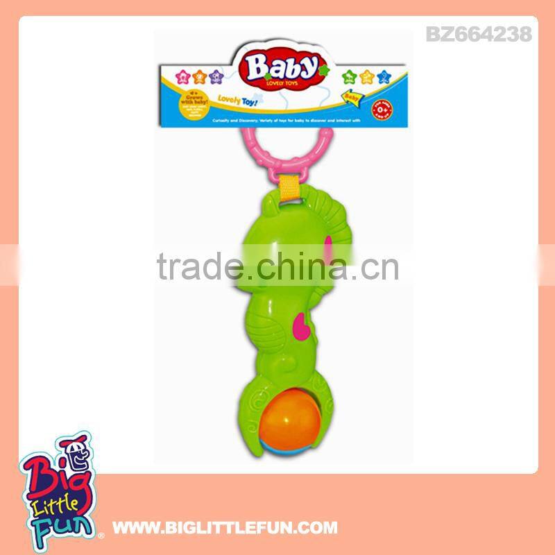 Animal shape plastic baby rattle toys