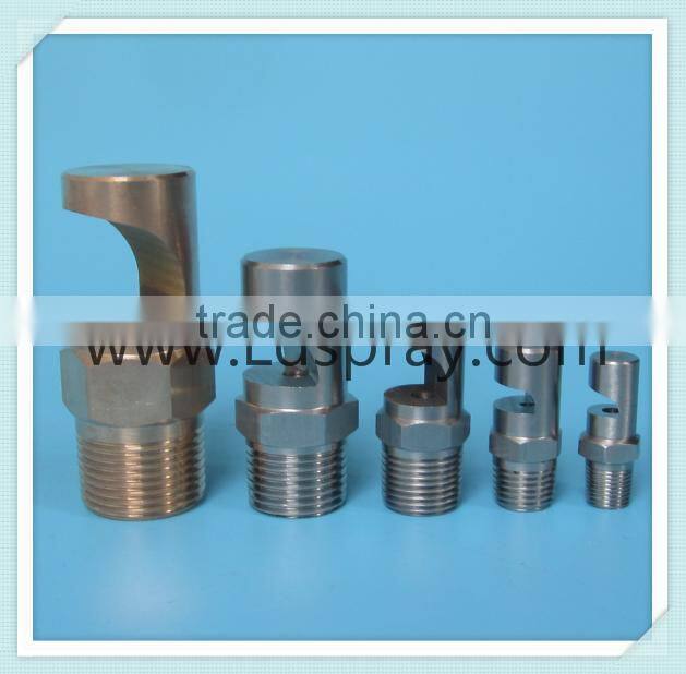 Stainless steel or brass flat fan stream water spraying jet nozzles