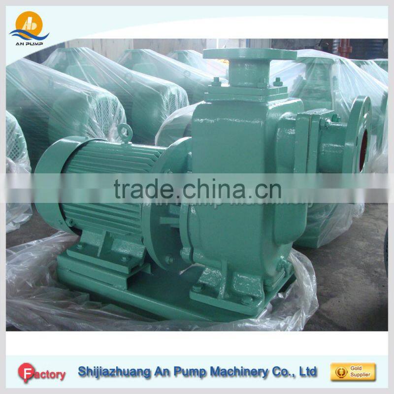 Non clogging diesel engine self priming pump