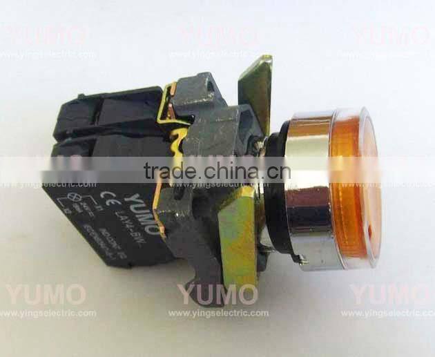 LAY4 NO NC 130V 220-240v Direct bulb supplierd neon LED BA9S yellow push button switch push button foot switch