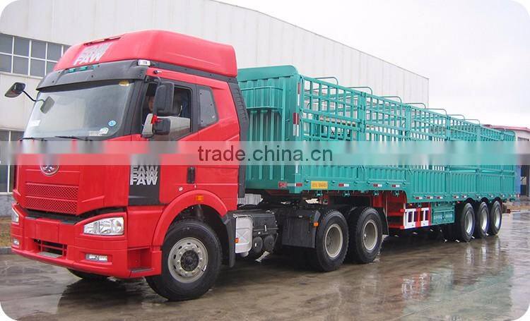 Sitong 3 axles stake bulk semi trailer 40t 60t livestock trailer for agricultural product