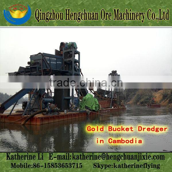 Gold Grab Dredge in Cambodia
