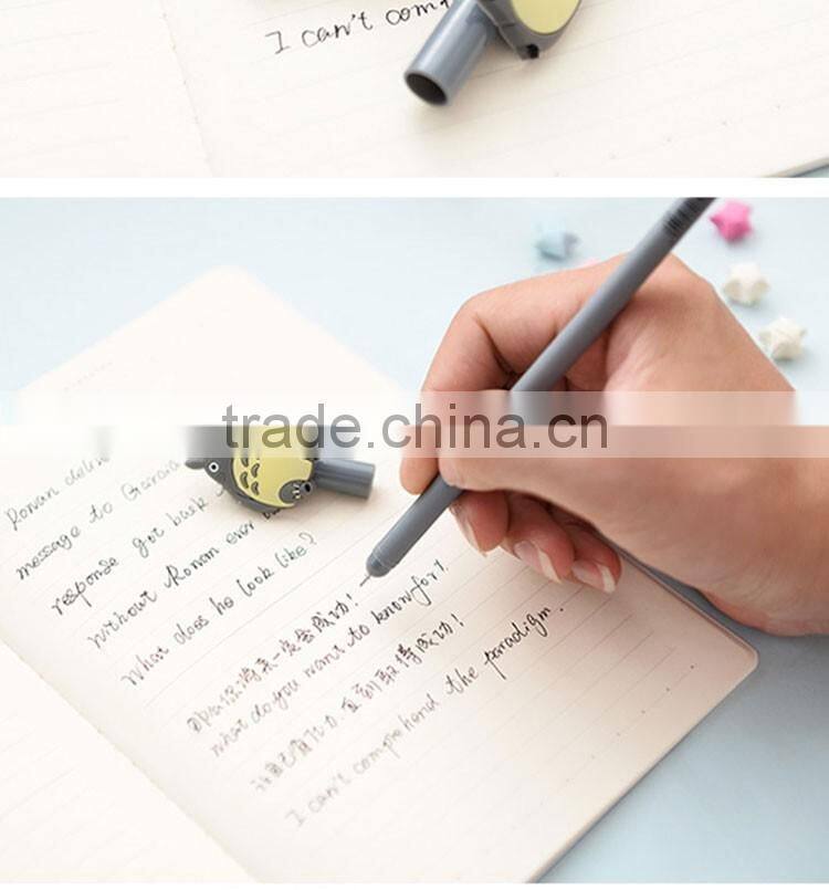 promotional wholesale cheap funny school office stationery mini cartoon plastic Totoro roller ball point pen