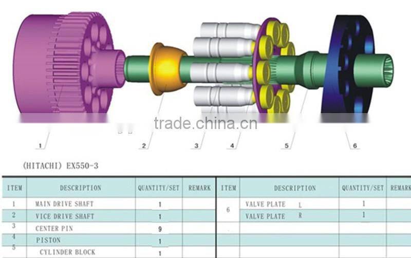 EX550-3 excavator pump parts