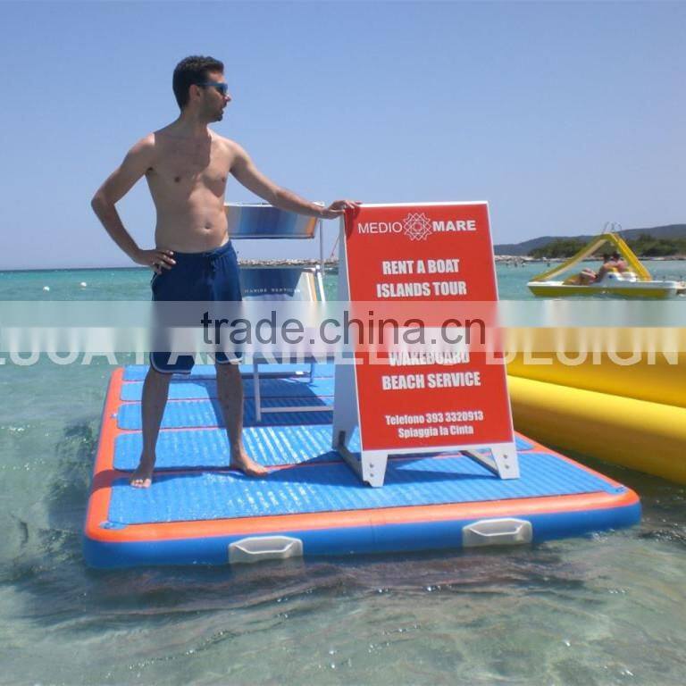 Multi-purpose Double Wall Fabric Inflatable PVC Floating Platform from Professional Manufacturer