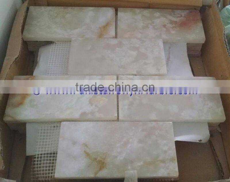 Best selling Pure Natural WHITE ONYX MOSAIC TILES COLLECTIONS