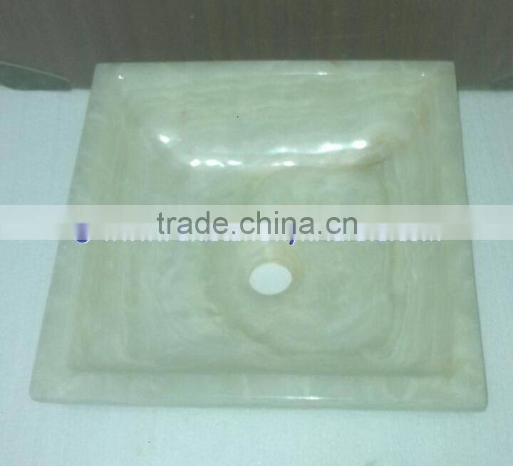 Buy cheap PURE WHITE ONYX SQUARE SINKS AND BASINS