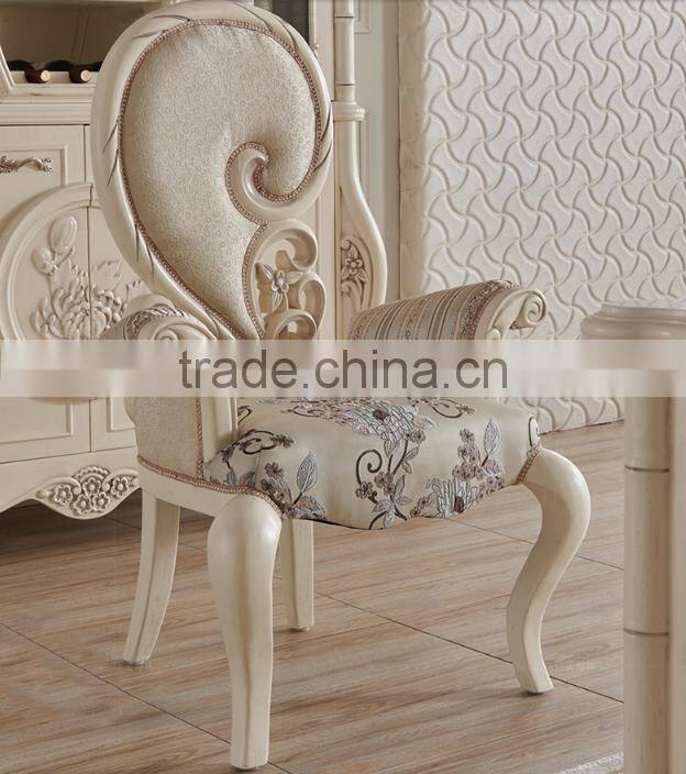Fresh Chrysanthemum carving ivory white solid wood wirting table