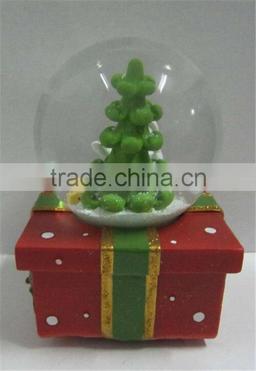 Resin glass unique christmas snow globes