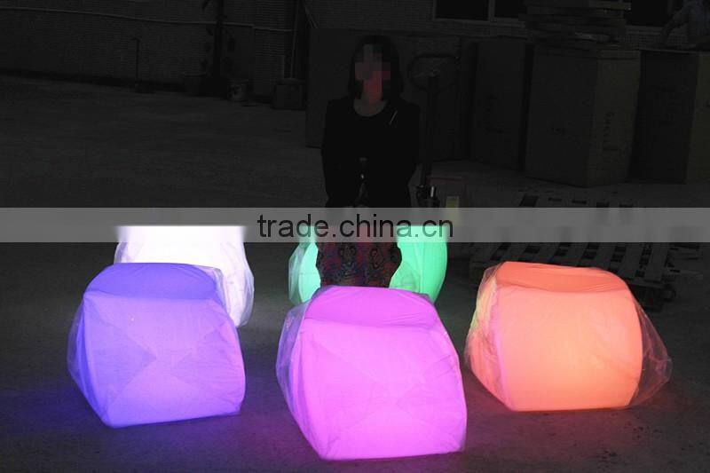 light furniture cube led/PE 16 colors led cube