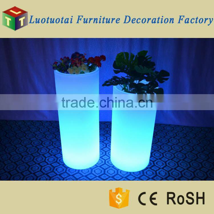 Dia38*H96cm RGB color changing waterproof IP65 LED light flower pot/LED ice bucket