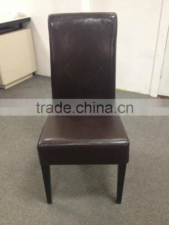 High Back Dining Chair With Black Pu Leather FD-524-1