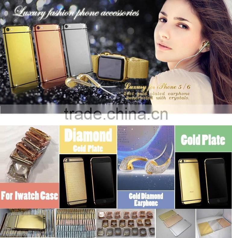 Luxury gold back cover for iPad Pro 24k gold plated back housing