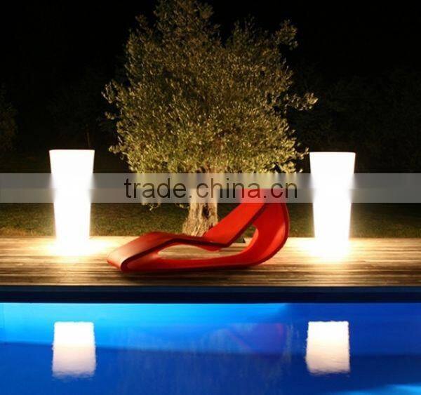 FO-9522 Tall Square LED LED Illuminate Flower Pot for decor