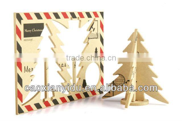 Green Wooden Artificial Christmas Tree Party Decoration New Year Gift