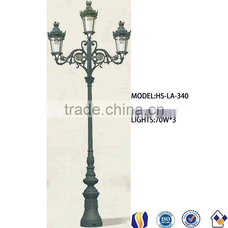 antique outdoor Powder Coated lamp pole