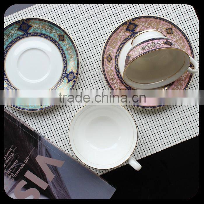 Porcelain tea coffe cup, personalized photo tea cup with saucer