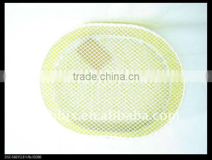 Green pearl wire storage box set with lid